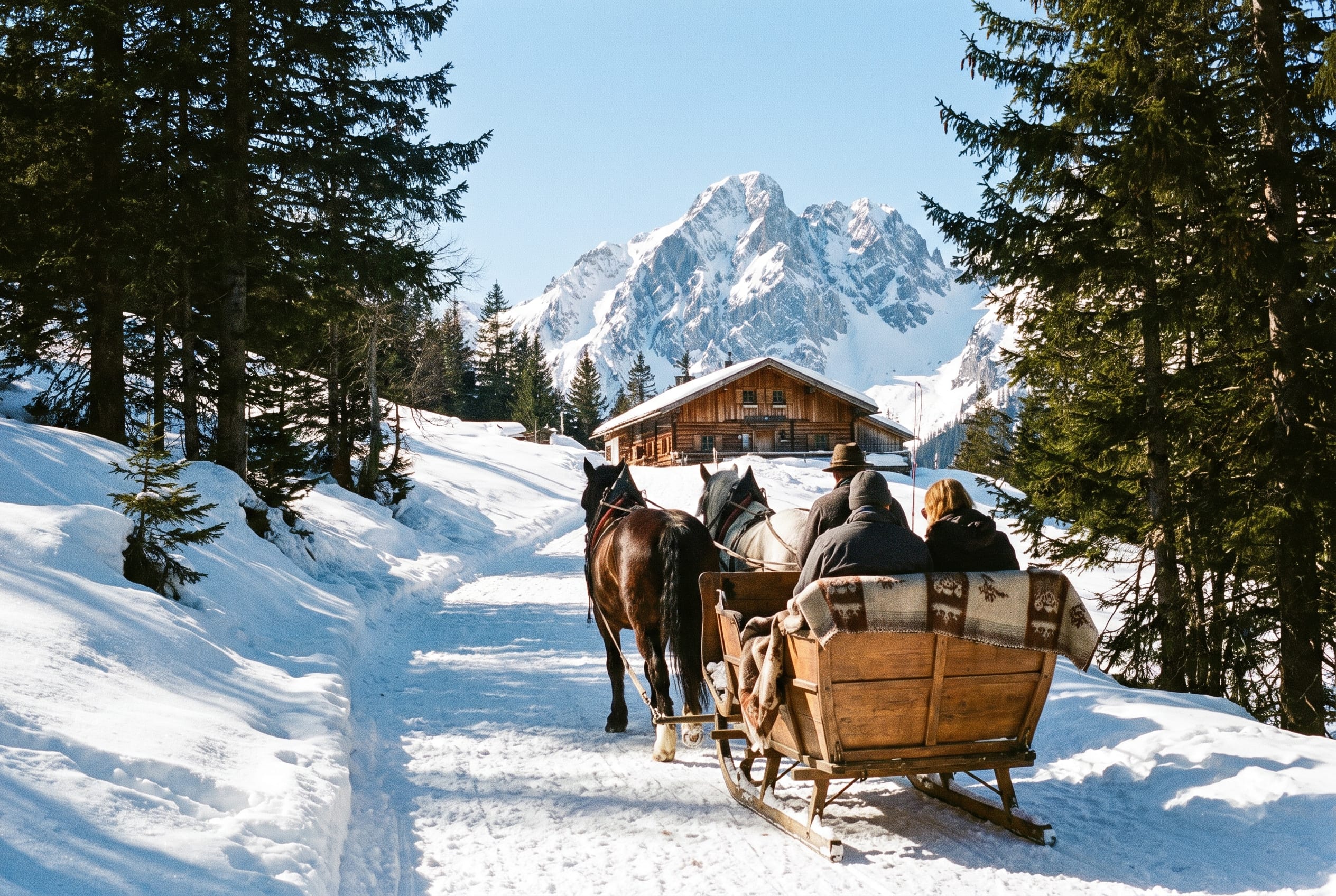 A sleigh to the Hochalm.