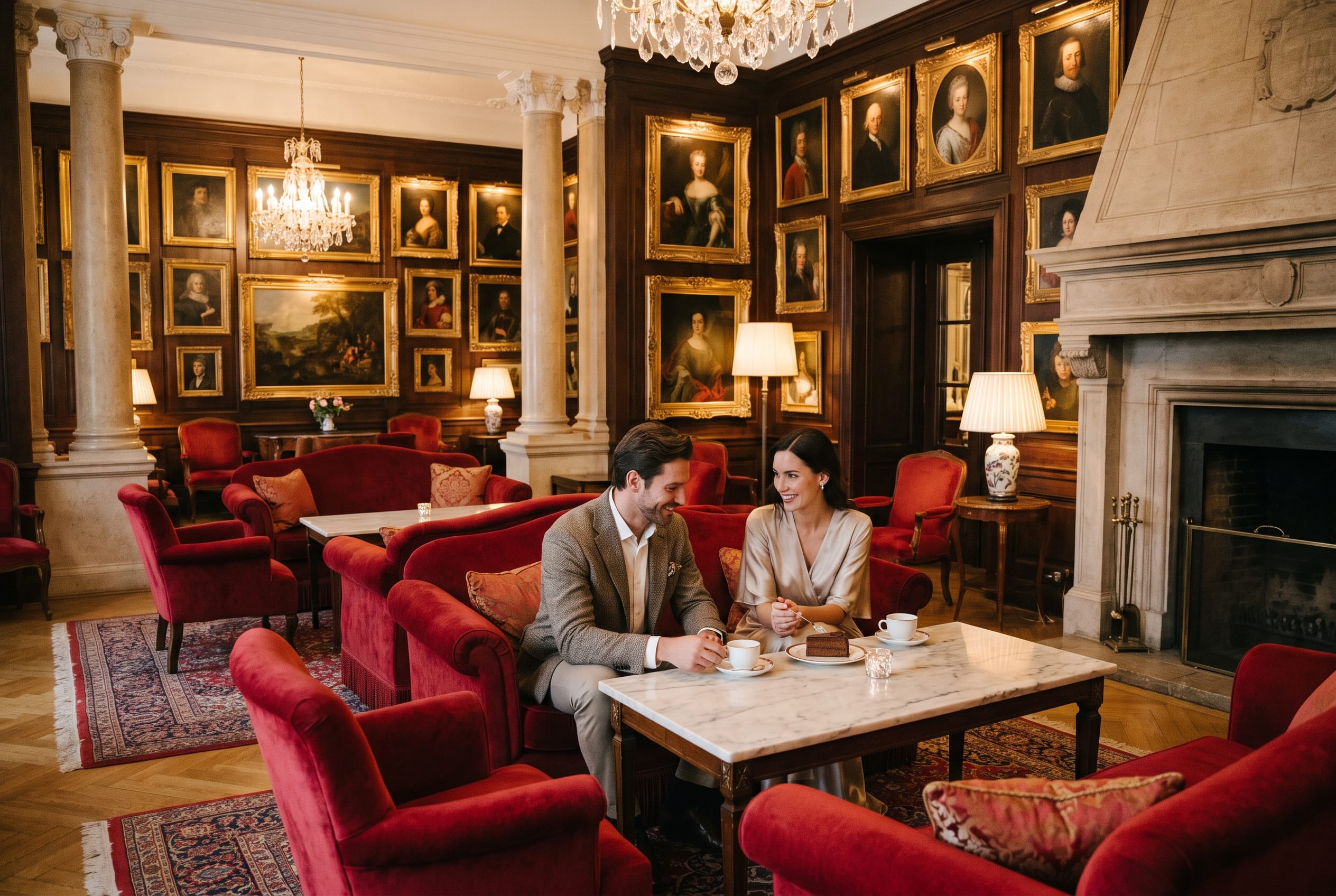 Vienna, inside the Sacher.