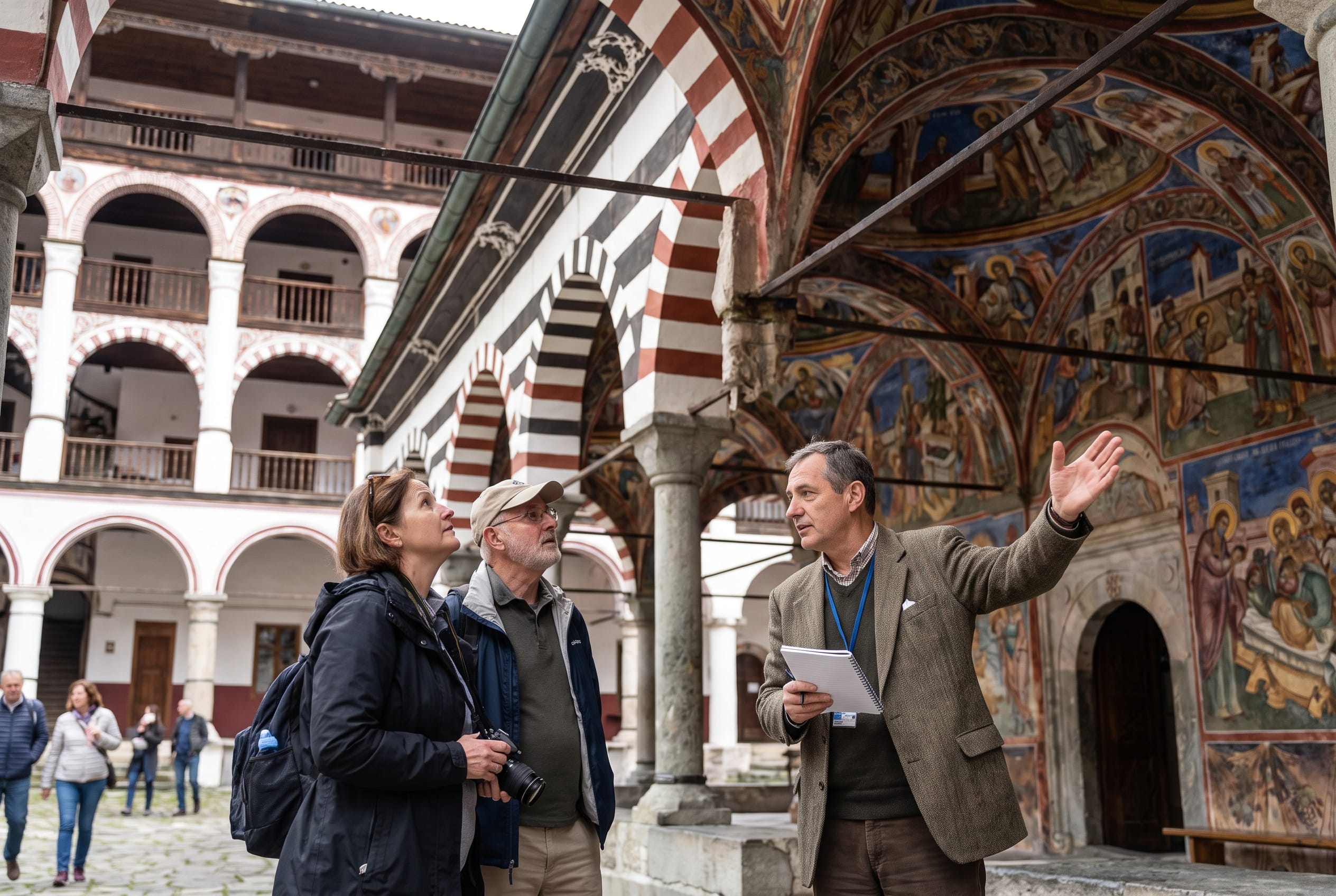 Rila, with a historian.