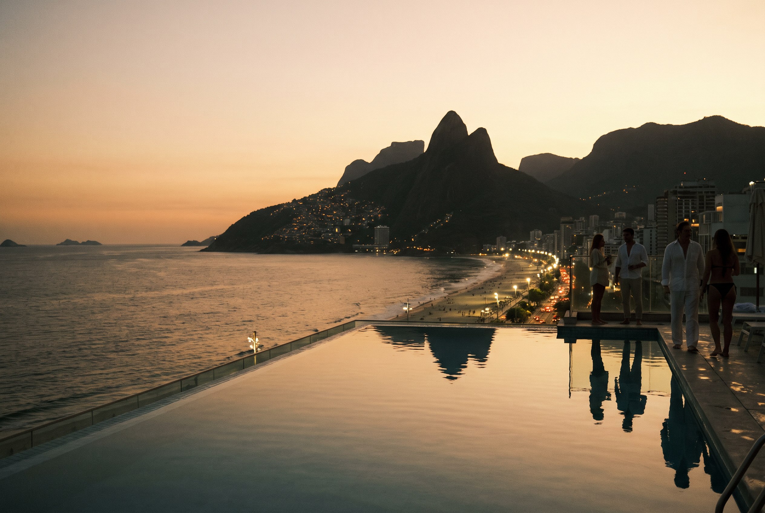 A pool over the sand.