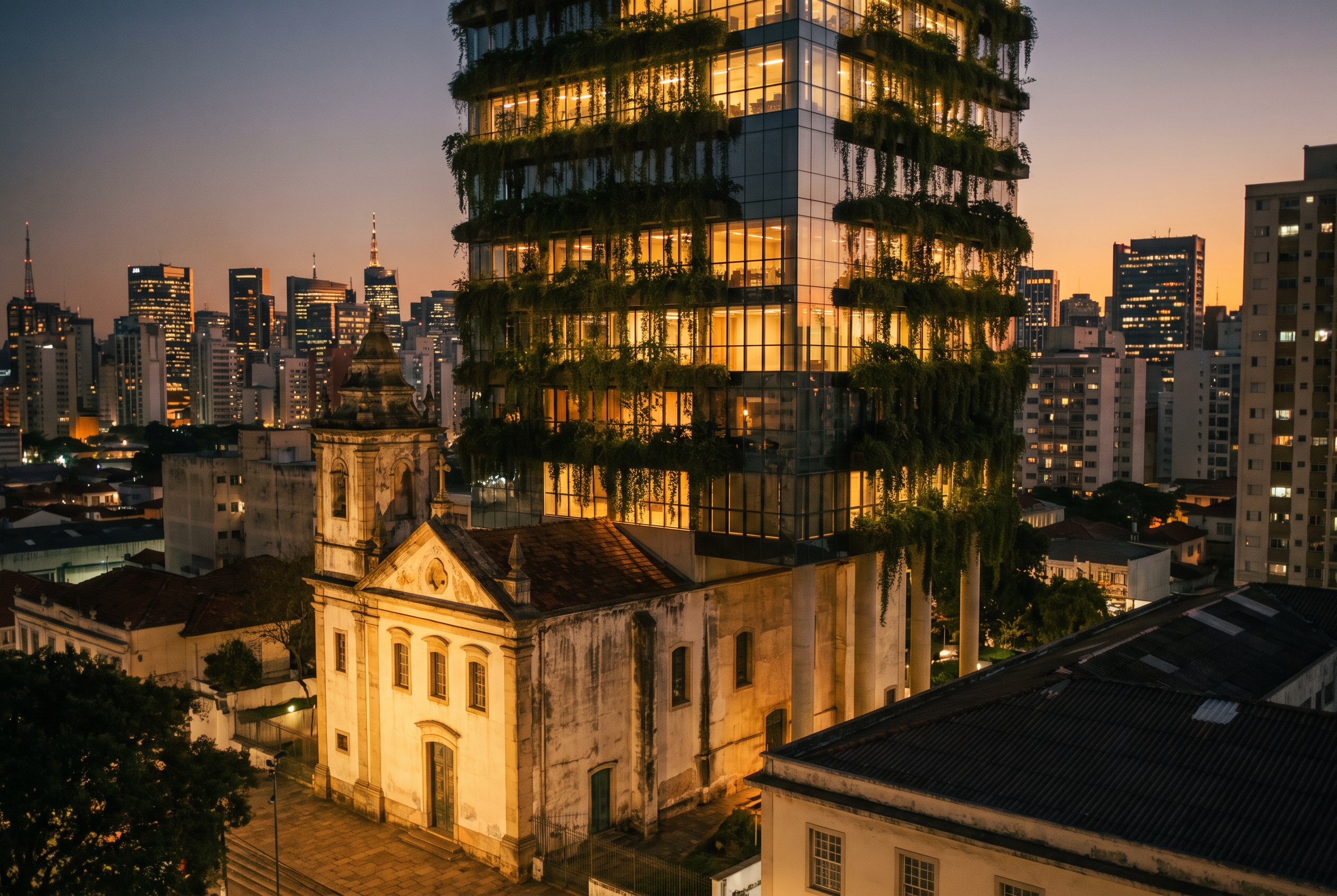A garden grows vertical.