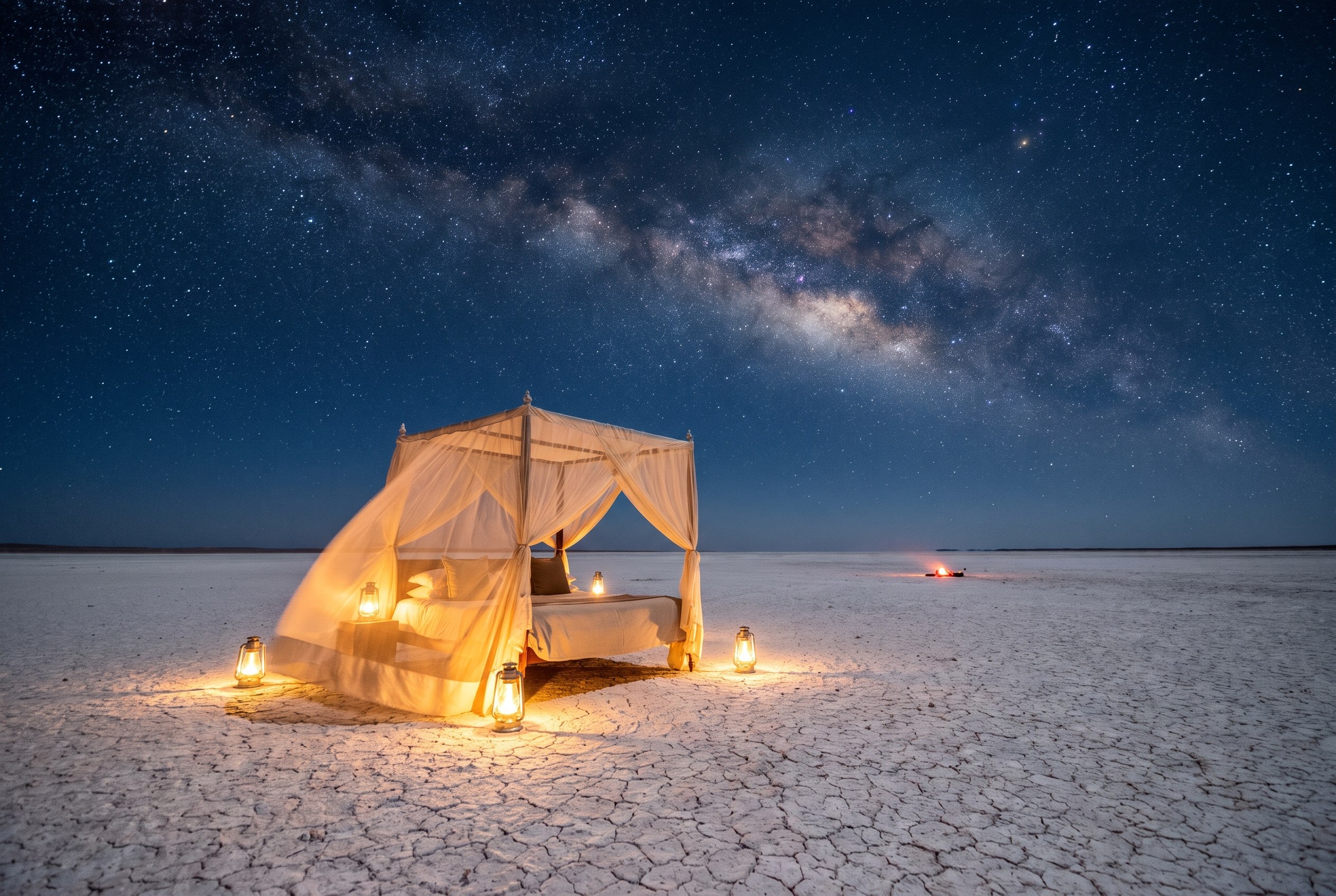A bed on the moon.
