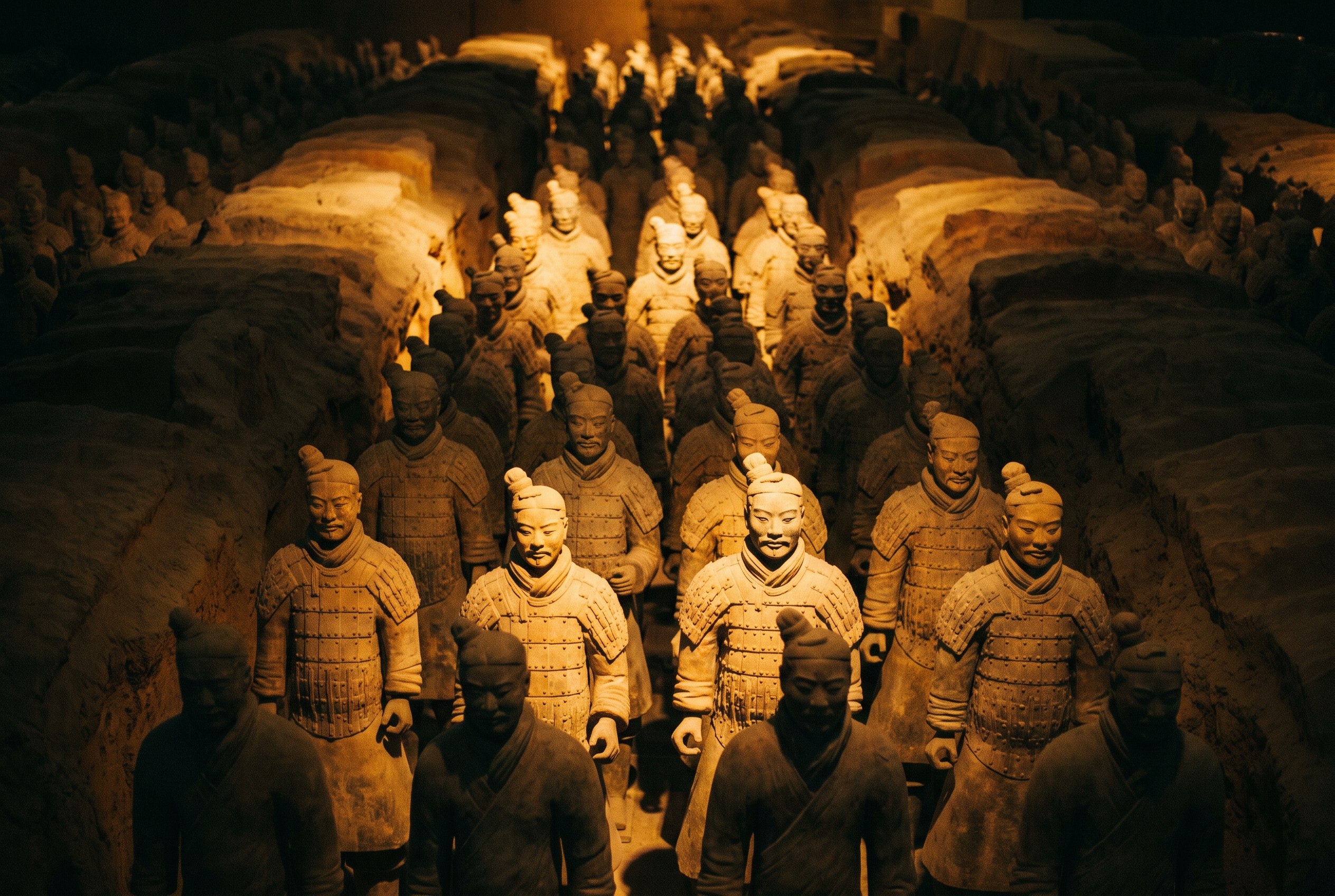 An army holds its post.