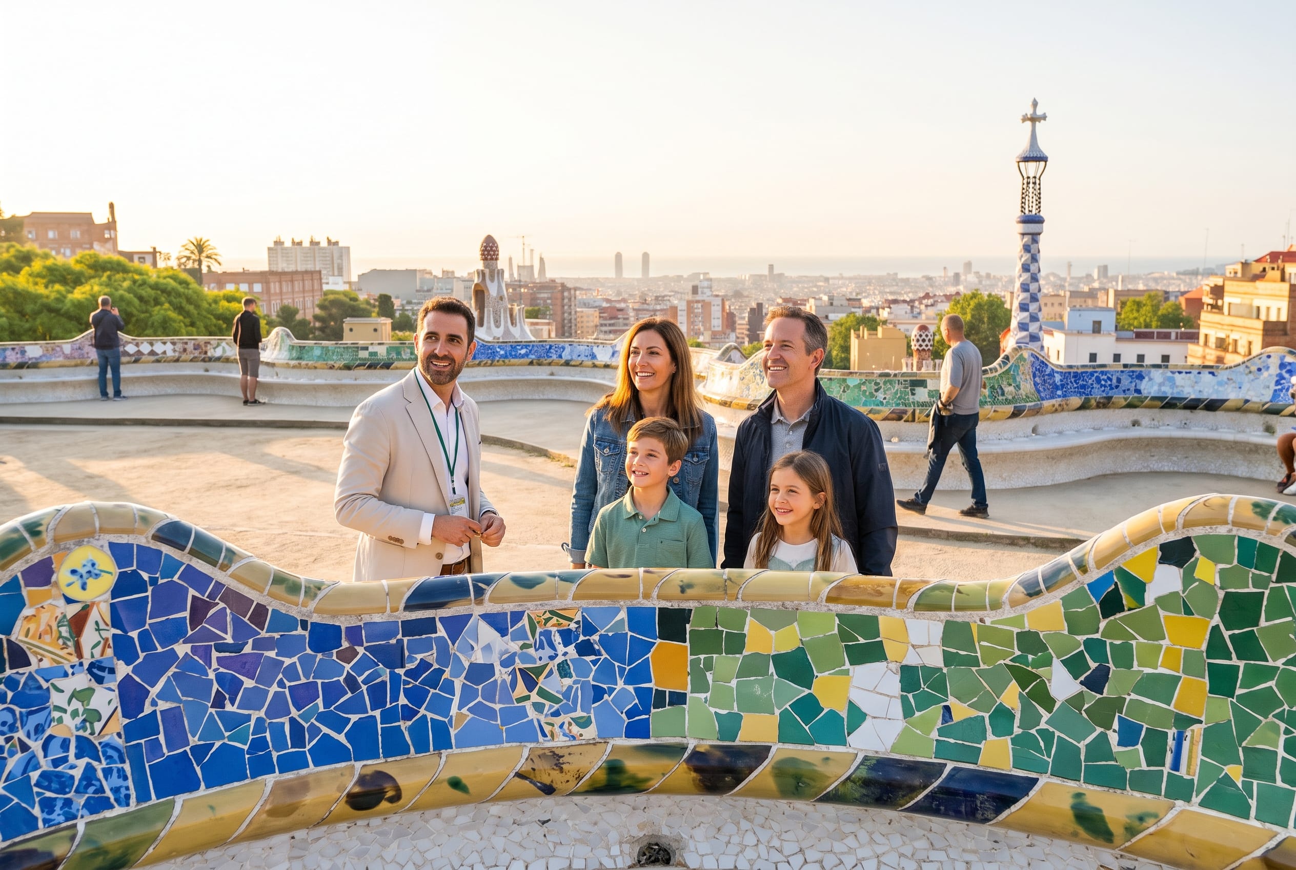 Gaudí, before the doors open.