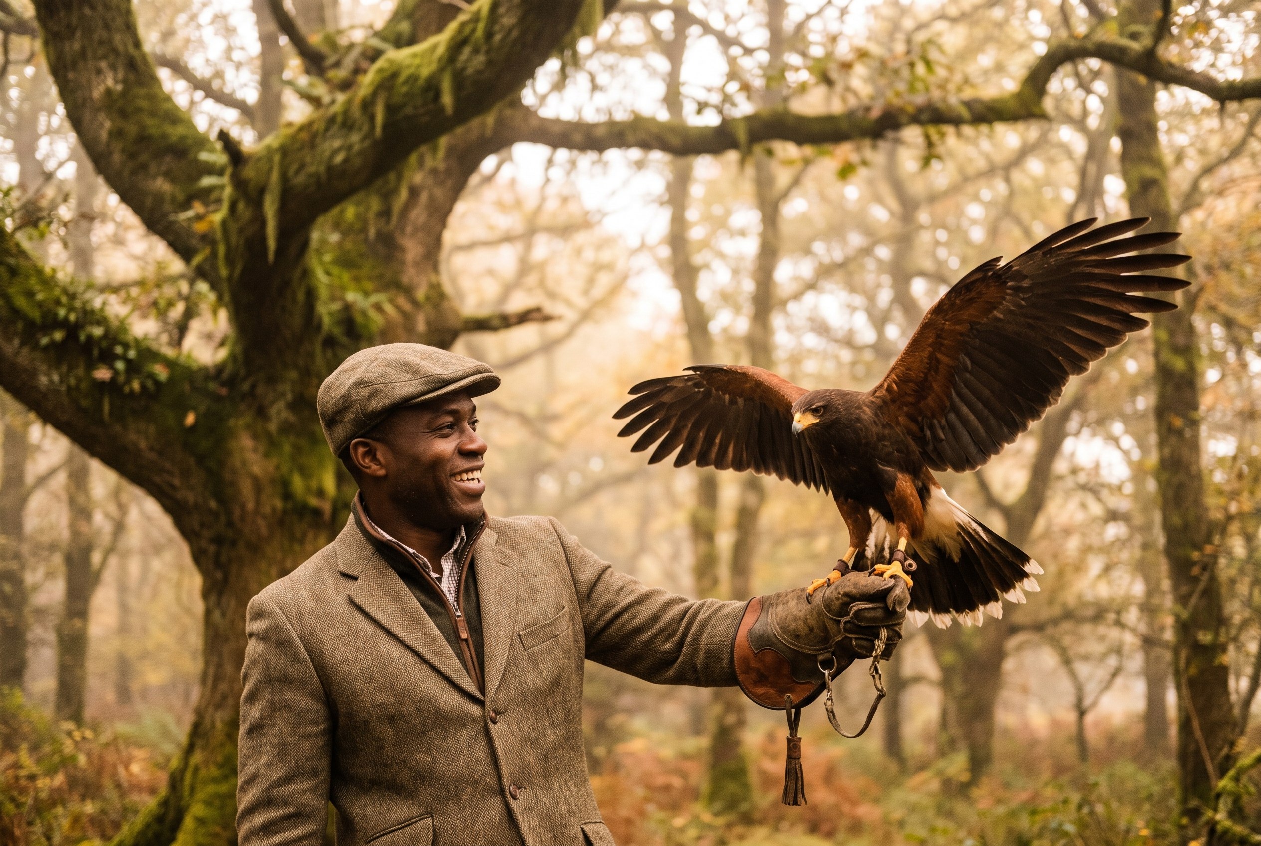 A hawk finds your glove.