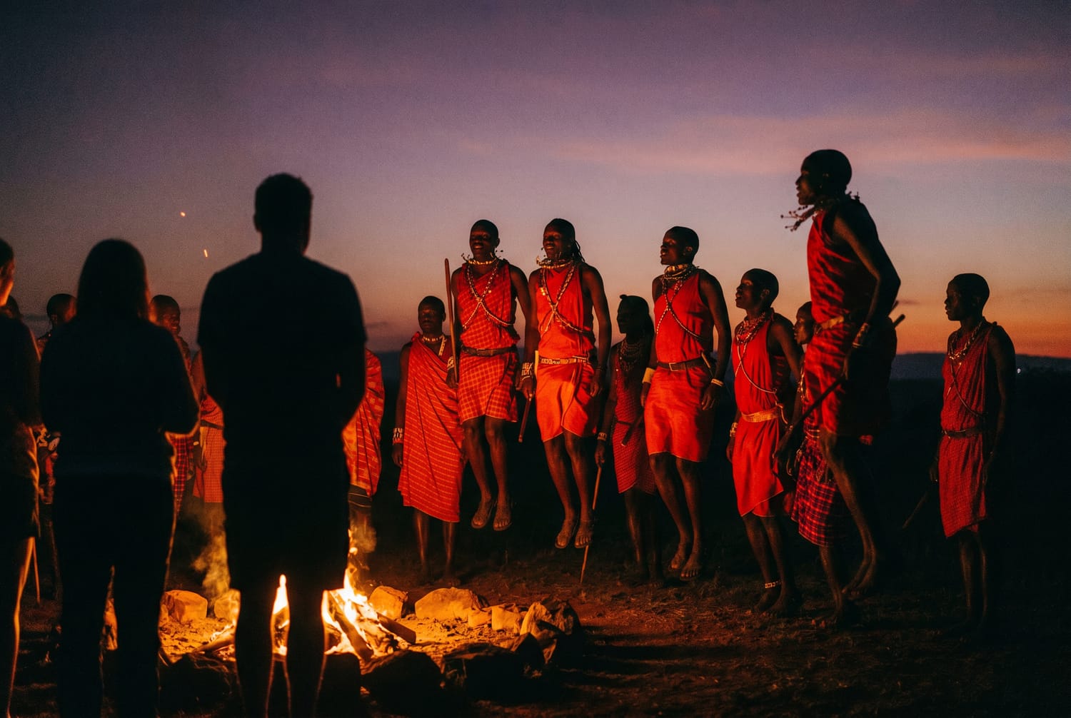 The adumu at dusk.