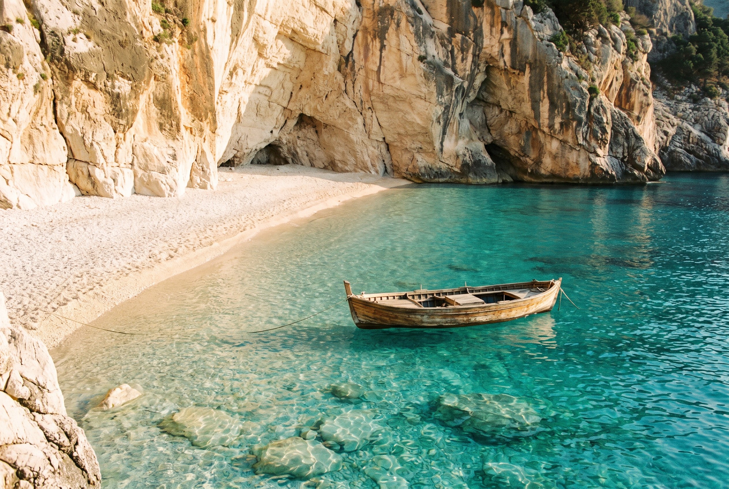 Reached only by sea.