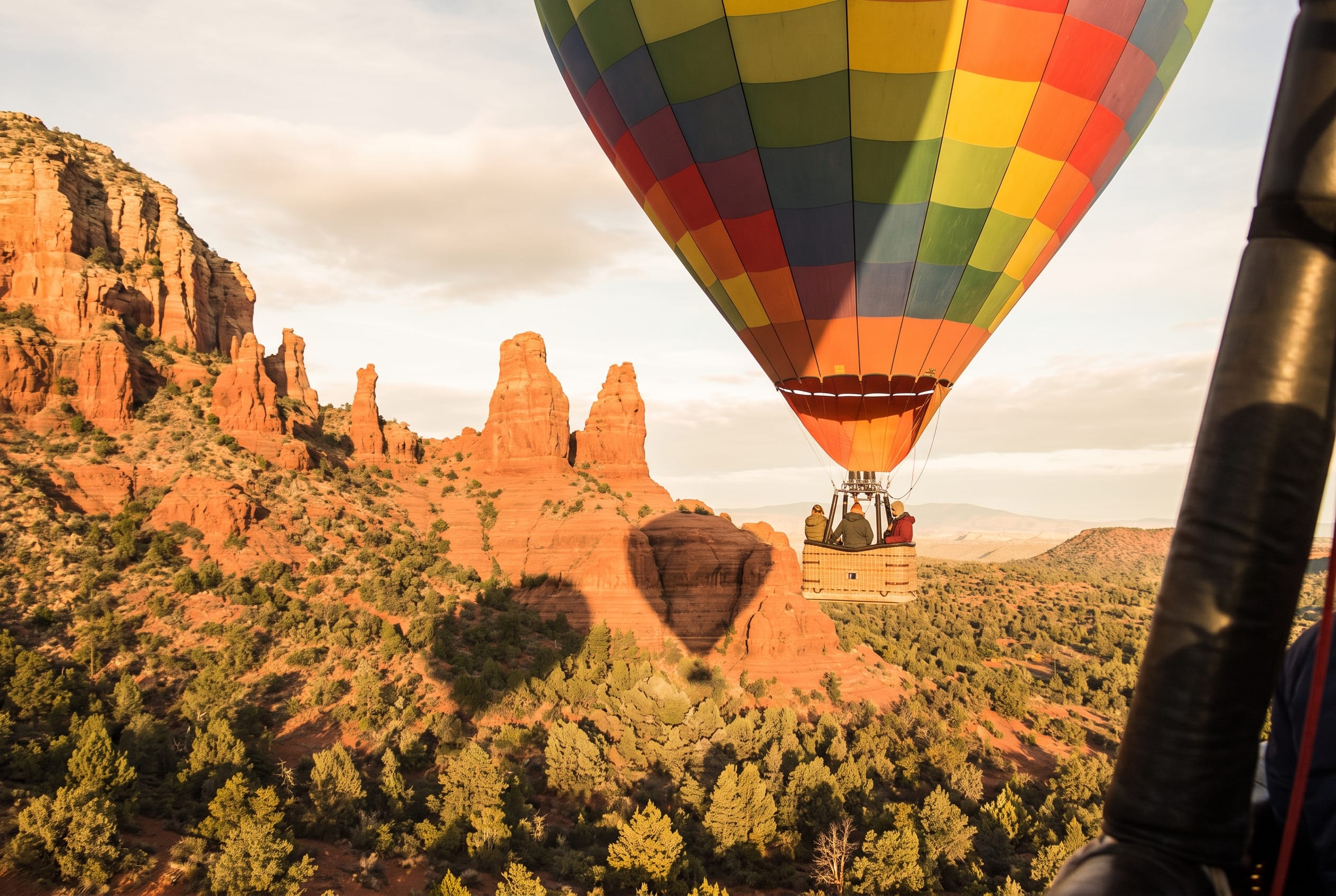 Sunrise from a balloon.