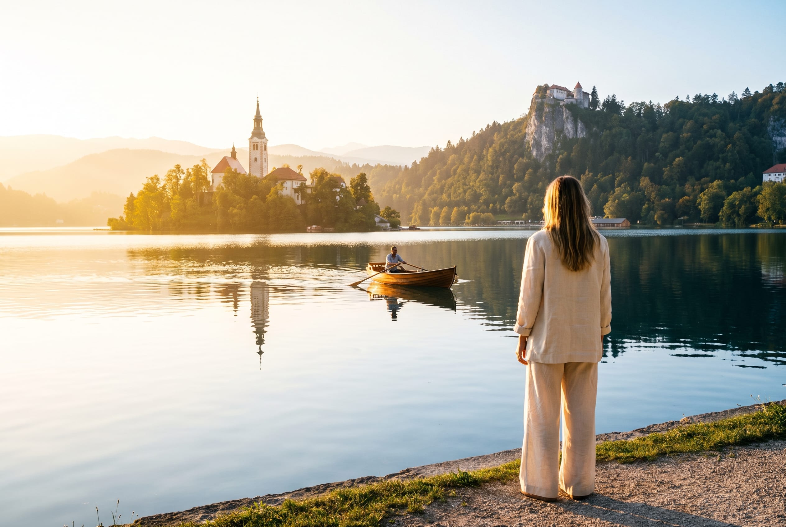 Bled, before the day begins.