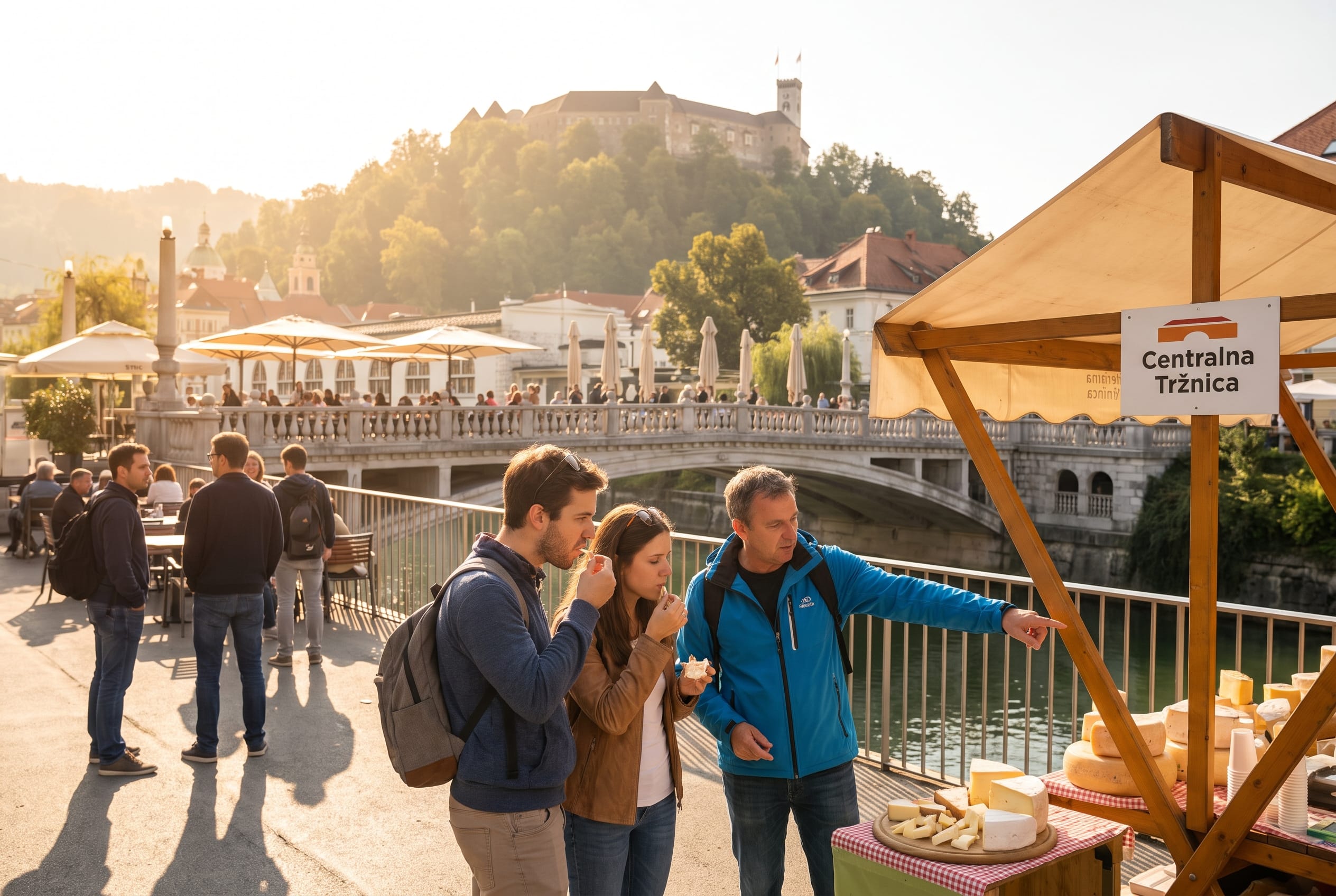 Ljubljana on foot, with a cook.